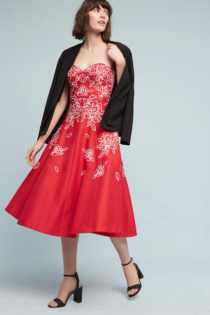 Tracy Reese Corded Rouge Dress