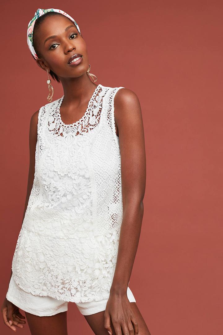 Tiny Gardenia Lace Top