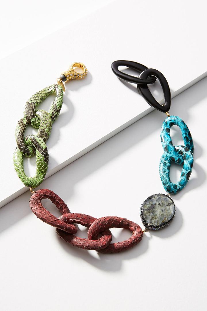 Katerina Psoma Python Link Collar Necklace