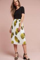 Sunday In Brooklyn Textured Pineapple Skirt