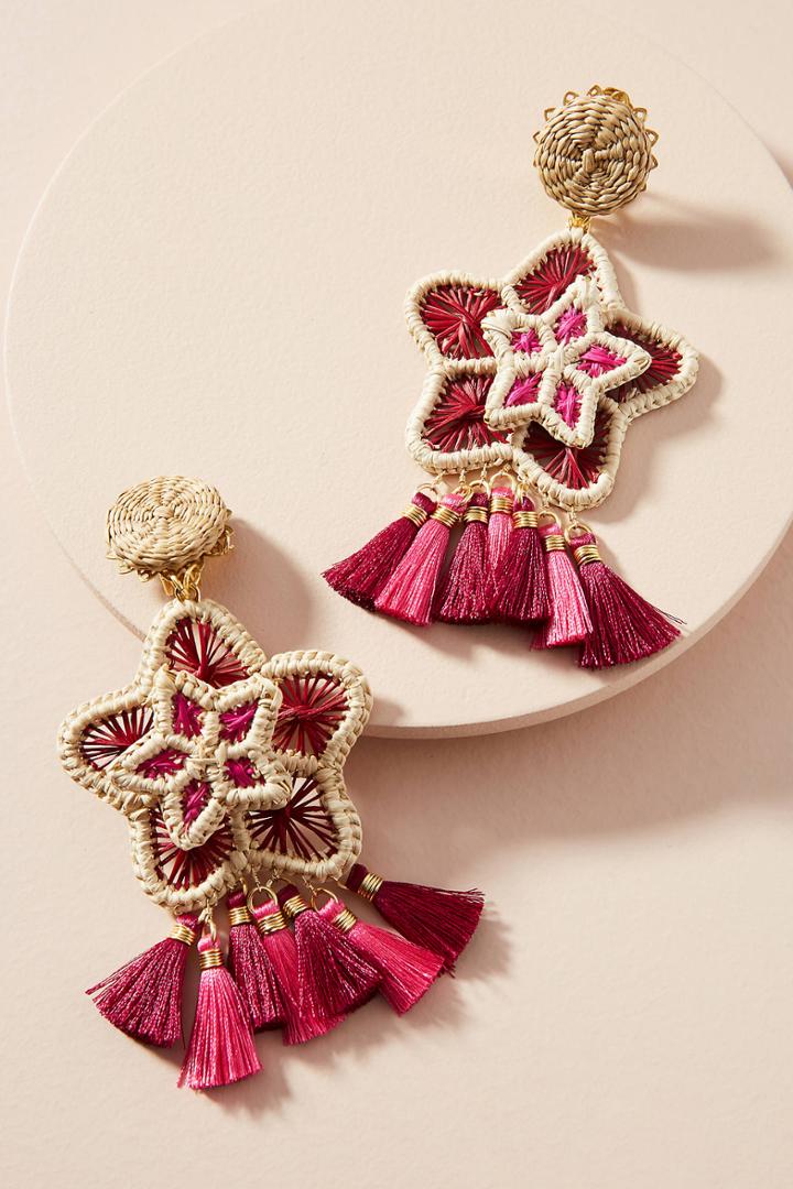 Mercedes Salazar Star Tassel Drop Earrings