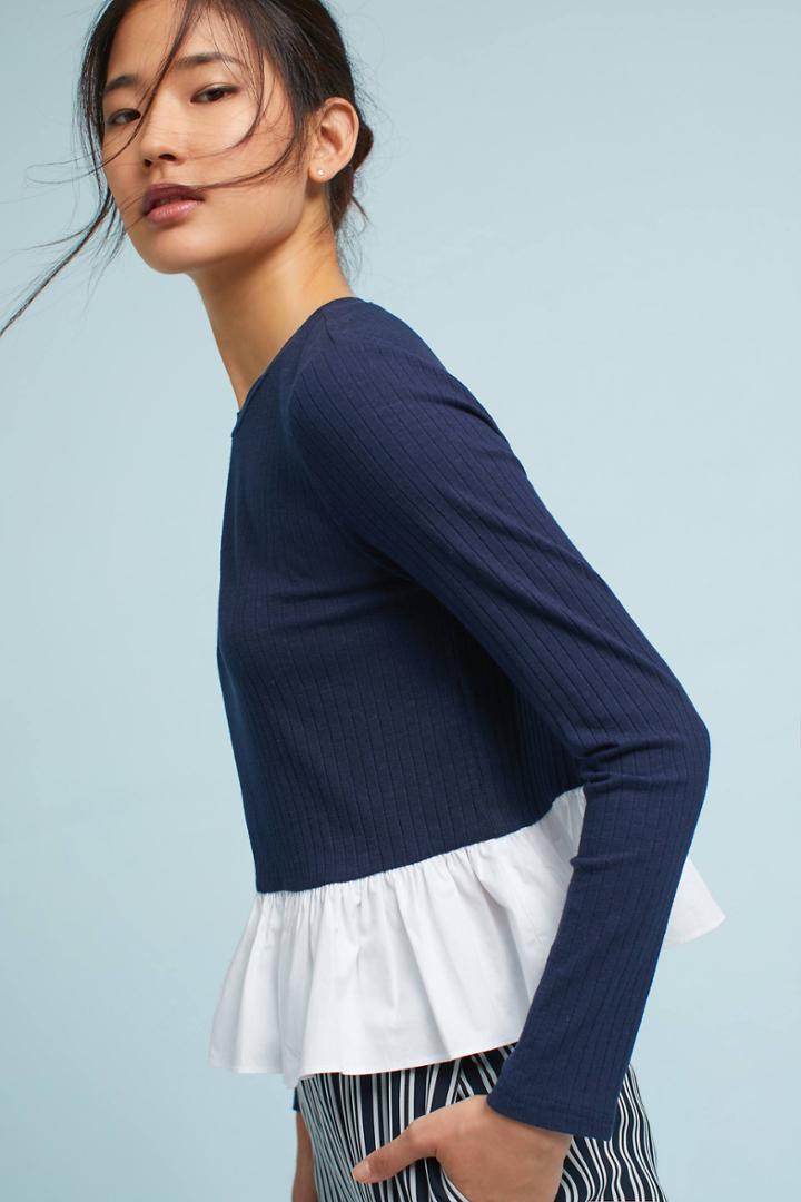 English Factory Southwick Poplin Top