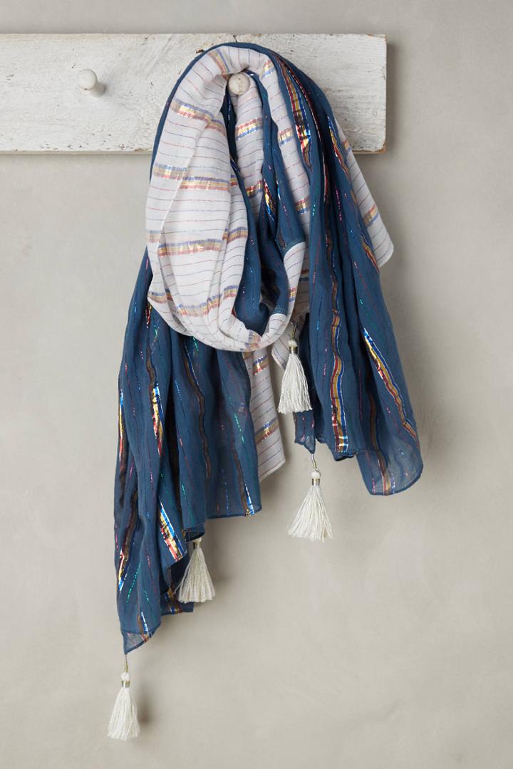 Tryb 212 Metallic Pinstripes Scarf
