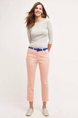 Pilcro Stet Side-slit Jeans Peach