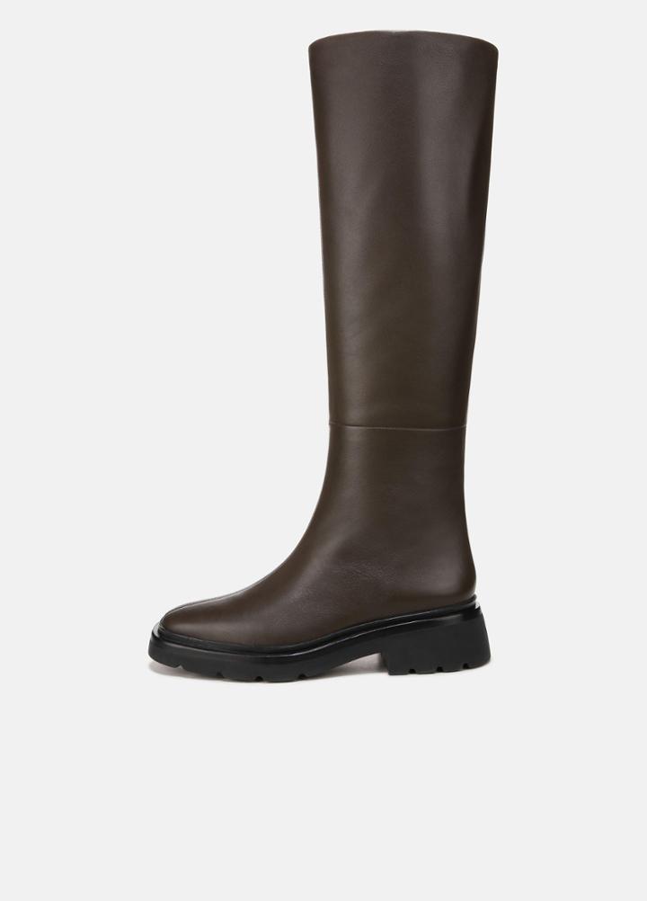Vince Rune Leather Knee-high Lug Boot