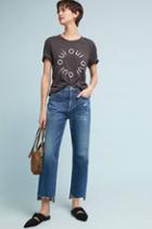 Pilcro And The Letterpress Pilcro High-rise Slim Boyfriend Cropped Jeans