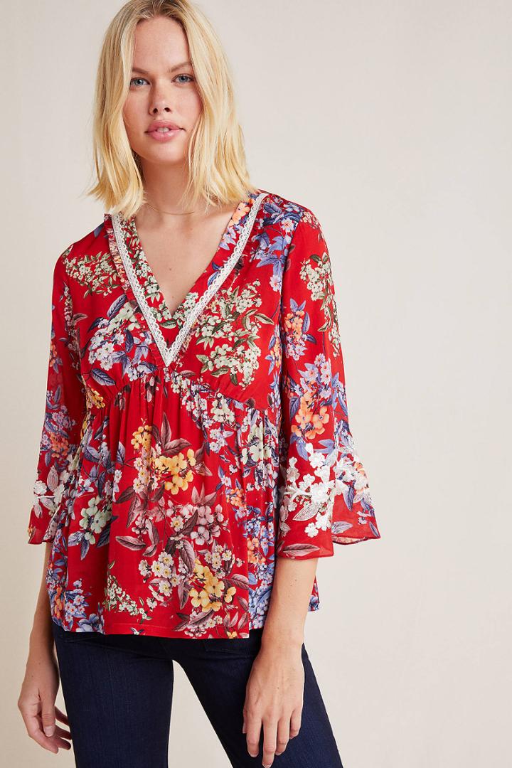 Vineet Bahl Jessamine Floral Blouse