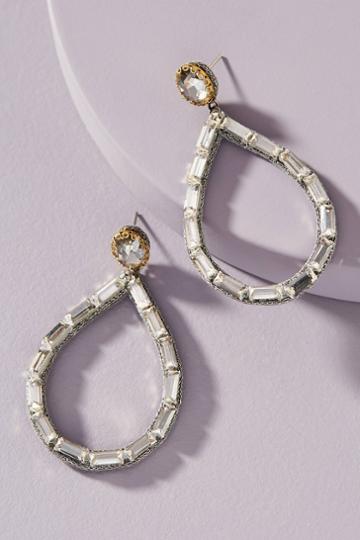 Deepa Baguette Hoop Earrings