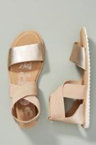 Sorel Gold Strappy Sport Sandals