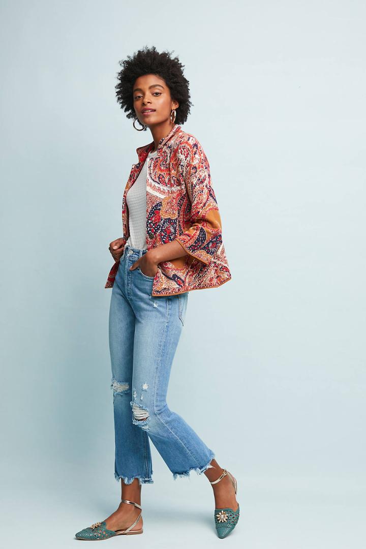 Moth Paisley Intarsia Blazer