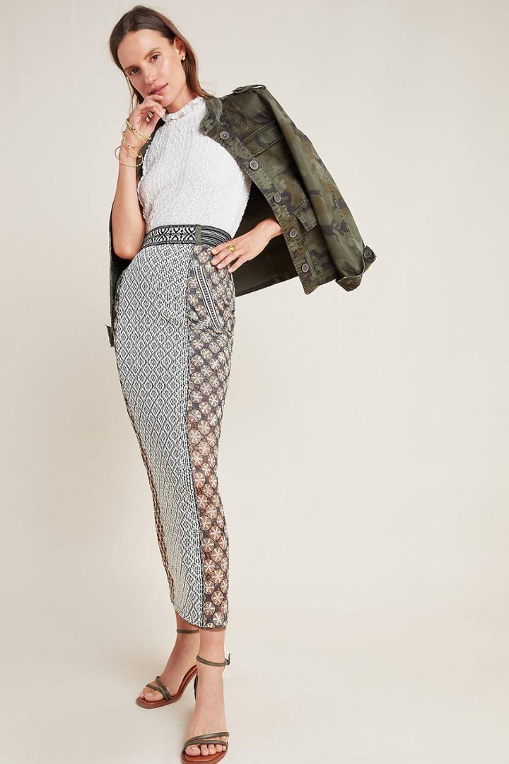 Byron Lars Ryan Knit Maxi Skirt