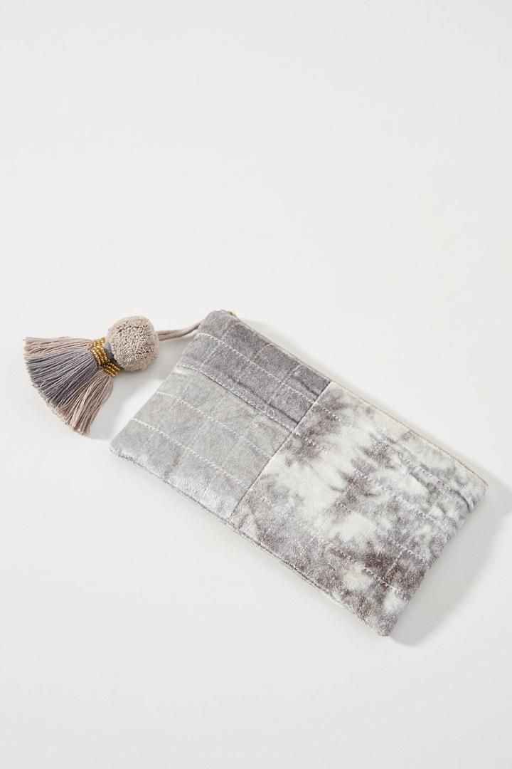Anthropologie Indigo Dyed Pouch