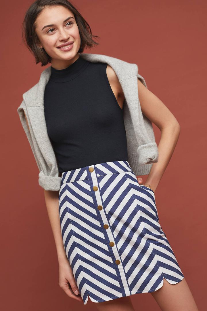 Isla Maude Striped Mini Skirt