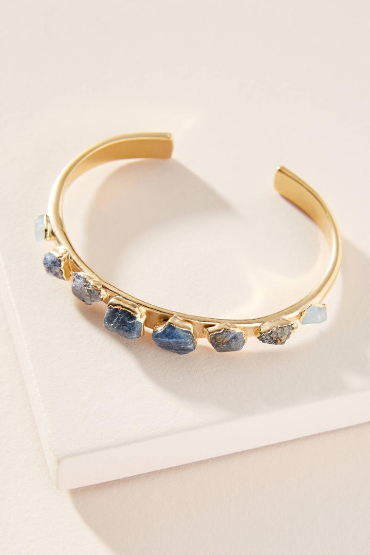 Dani Barbe Raw Gemstone Cuff Bracelet
