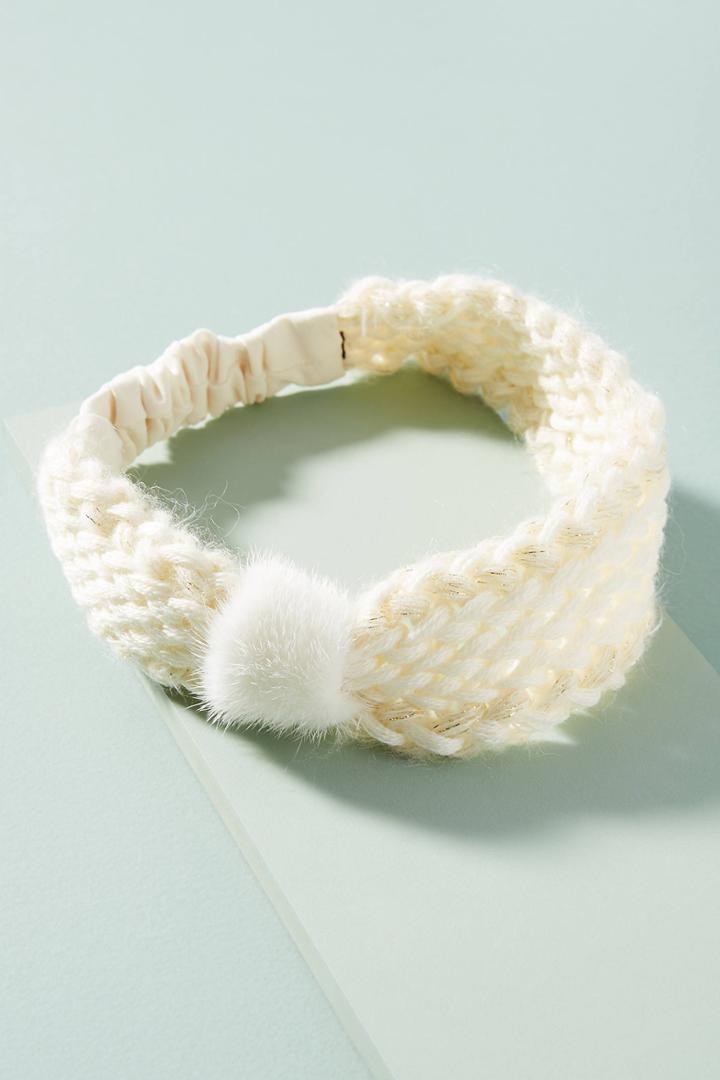 Alexandre De Paris Snow Bow Headband