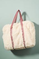 Anthropologie Oversized Shearling Tote Bag