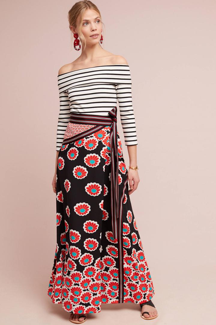 Diane Von Furstenberg Taylor Maxi Wrap Skirt