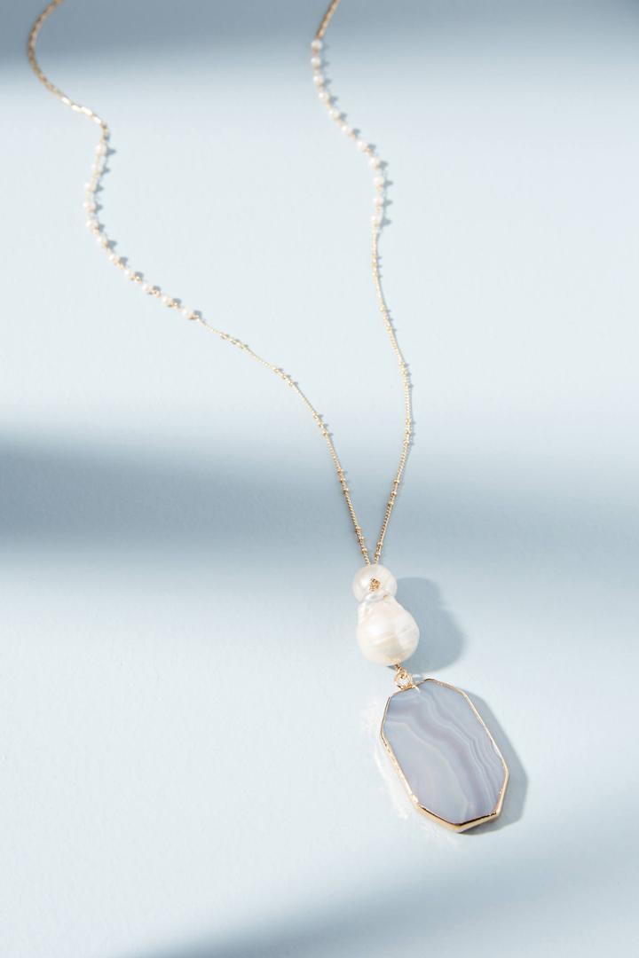 Serefina Glistening Pearl Pendant Necklace