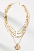 Anthropologie Coin Layered Necklace