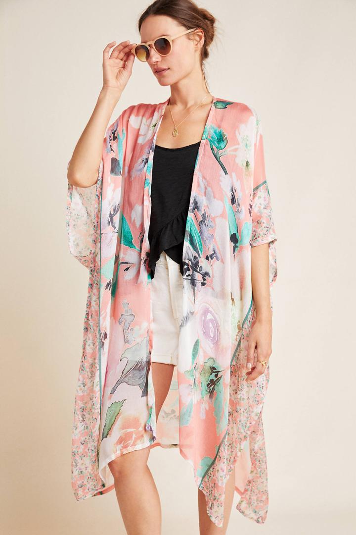 Elizabeth Gillett Calliope Floral Kimono