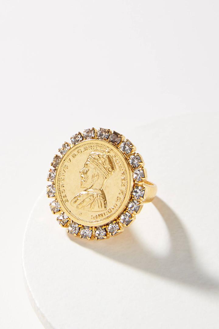 Anthropologie Elizabeth Cole Coin Ring