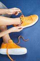 Jil Sander Navy Laminata Sneakers