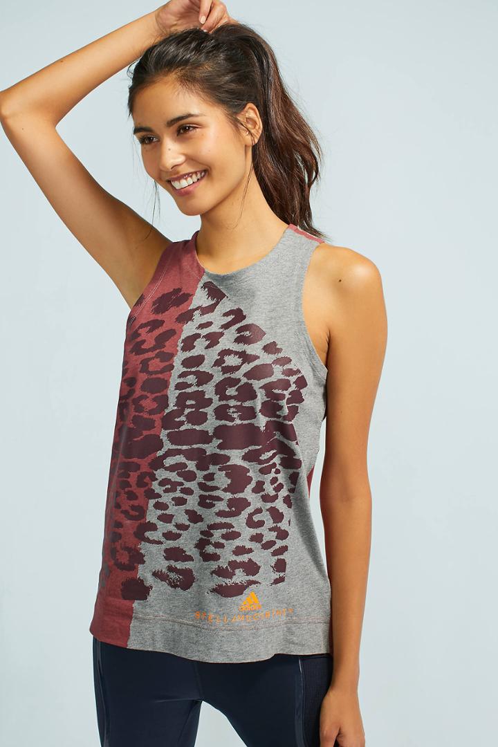 Anthropologie Adidas By Stella Mccartney Ess Leopard Tank