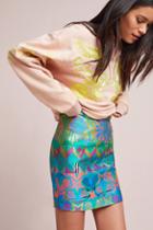 Cynthia Rowley Brocade High-waisted Mini Skirt