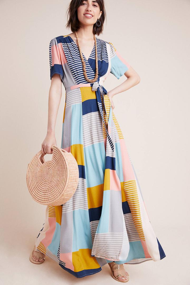 The Odells Positano Maxi Wrap Dress