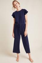 Anthropologie Lively Flutter-sleeved Jumpsuit