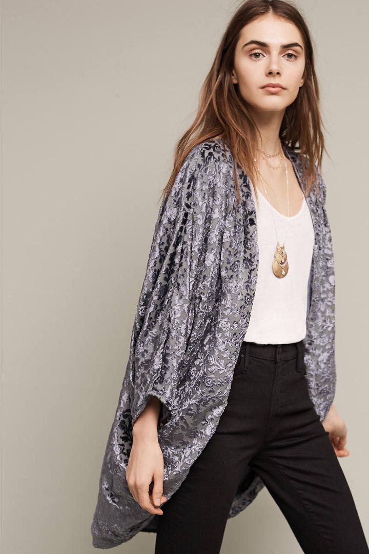 Anthropologie Maja Velvet Kimono