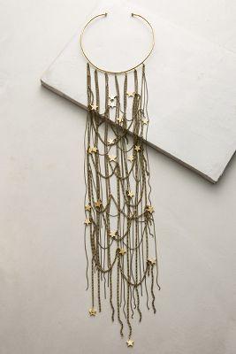 Anthropologie Night Sky Collar Necklace