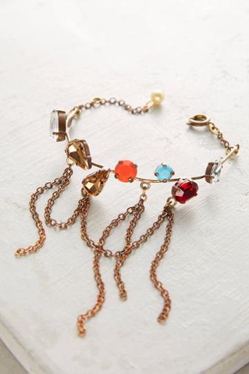 Alba Bijoux Crystal Fringe Bracelet