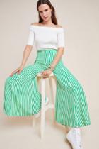 Anthropologie Mackenzie Striped Wide-leg Pants