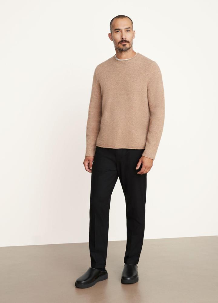 Vince Alpaca Blend Long Sleeve Crew Neck Sweater