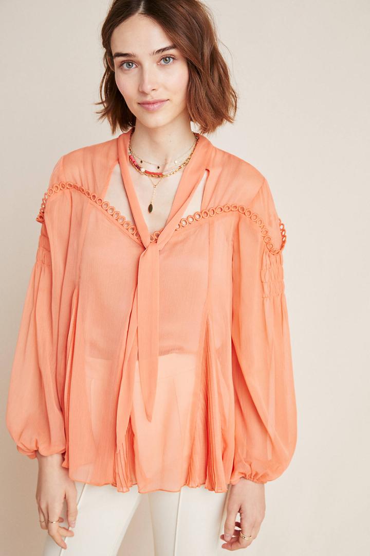 Ranna Gill Wheatley Peasant Top