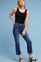 Mother Slacker Mid-rise Cropped Flare Jeans