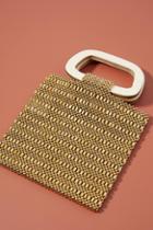 Anthropologie Alba Beaded Square-handled Clutch