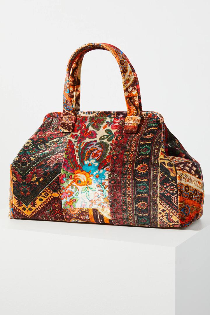 Marian Paquette Victoria Velvet Tote Bag