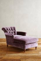 Anthropologie Slub Velvet Gwinnette Chaise