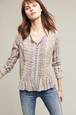 Maeve Gelise Button Blouse