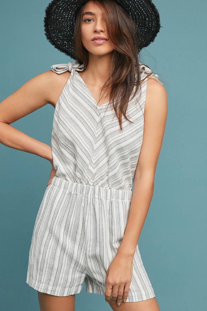 4our Dreamers Bria Striped Romper