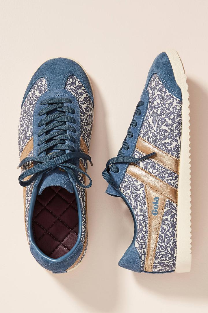 Gola Leaf-printed Sneakers