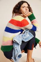 Anthropologie Gloria Striped Turtleneck Sweater