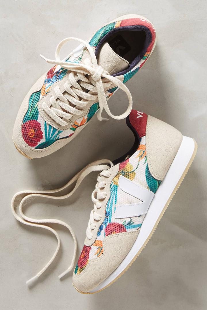 Veja Floral Print Sneakers