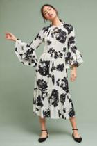 Misa Floral Flared-sleeve Dress