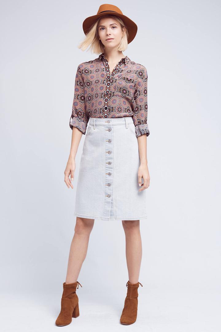 Tolani Saguaro Silk Buttondown