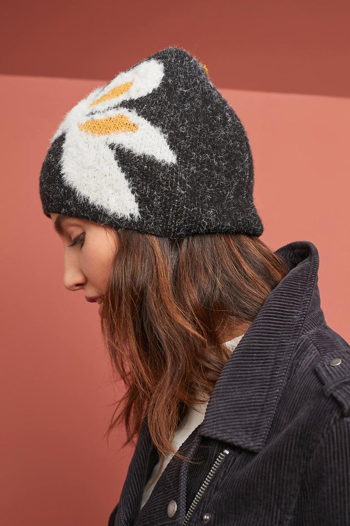 Anthropologie In Bloom Fuzzy Beanie