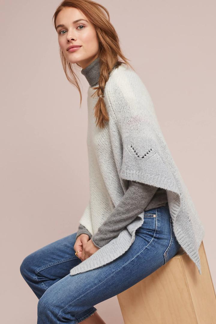 Anthropologie Jasmin Colorblocked Poncho