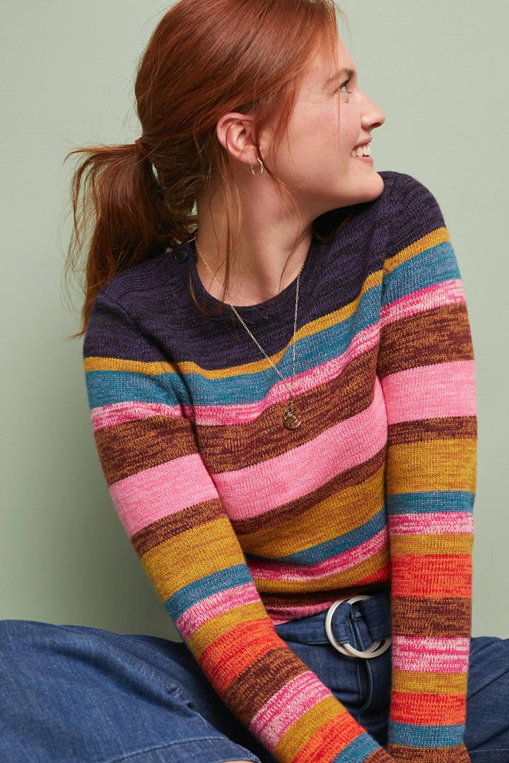 Moth Leive Striped Sweater